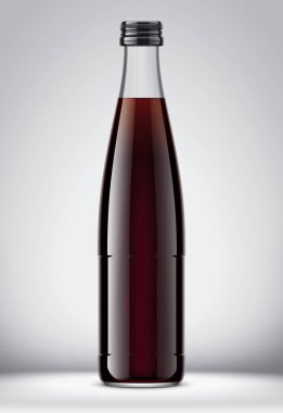 Arka planda şişe witn karanlık içecek