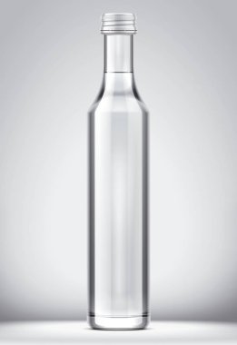 Şişe mockup arka plan üzerinde. 