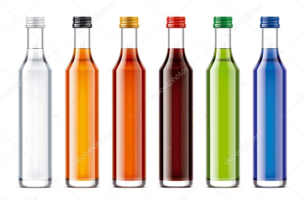 Bottles mockups for alcohol drinks. 