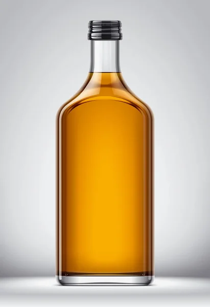Botella Maqueta Para Bebidas Alcohólicas Fondo — Foto de Stock