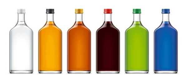 Flaskor Prototyper För Alkohol Drycker — Stockfoto