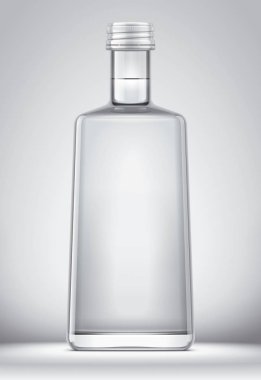 Şişe mockup arka plan üzerinde alkollü içecekler için. 