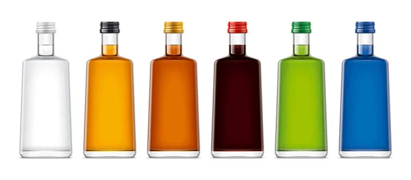 Mockup Bottiglie Bevande Alcoliche — Foto Stock