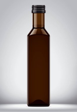 Şişe mockup arka plan üzerinde. 