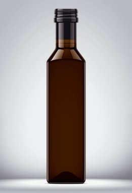 Şişe mockup arka plan üzerinde. 