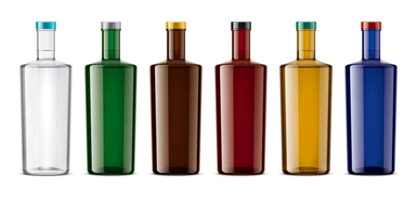 Set Bottiglie Vetro Colorato — Foto Stock