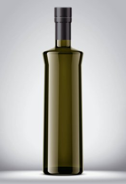 Cam şişe mockup. Detaylı çizim