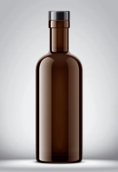 Glass Bottle Mockup Detailed Illustration — Stock Photo, Image