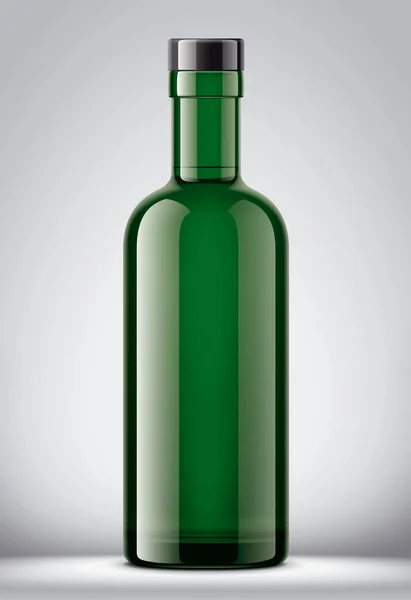 Glazen Fles Mockup Gedetailleerde Illustratie — Stockfoto