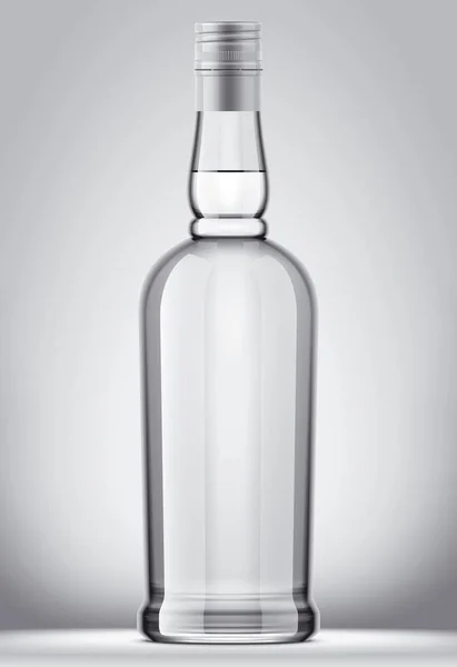 Glas Flaska Mockup Detaljerad Illustration — Stockfoto