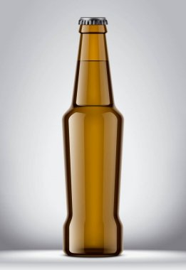 Cam şişeler mockup. Detaylı çizim