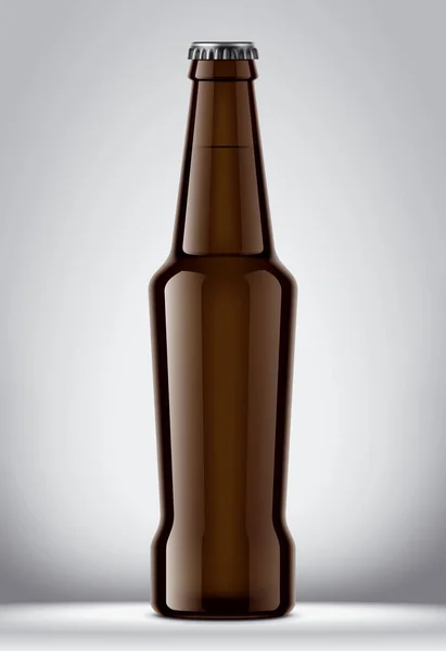 Botellas Vidrio Maqueta Ilustración Detallada —  Fotos de Stock