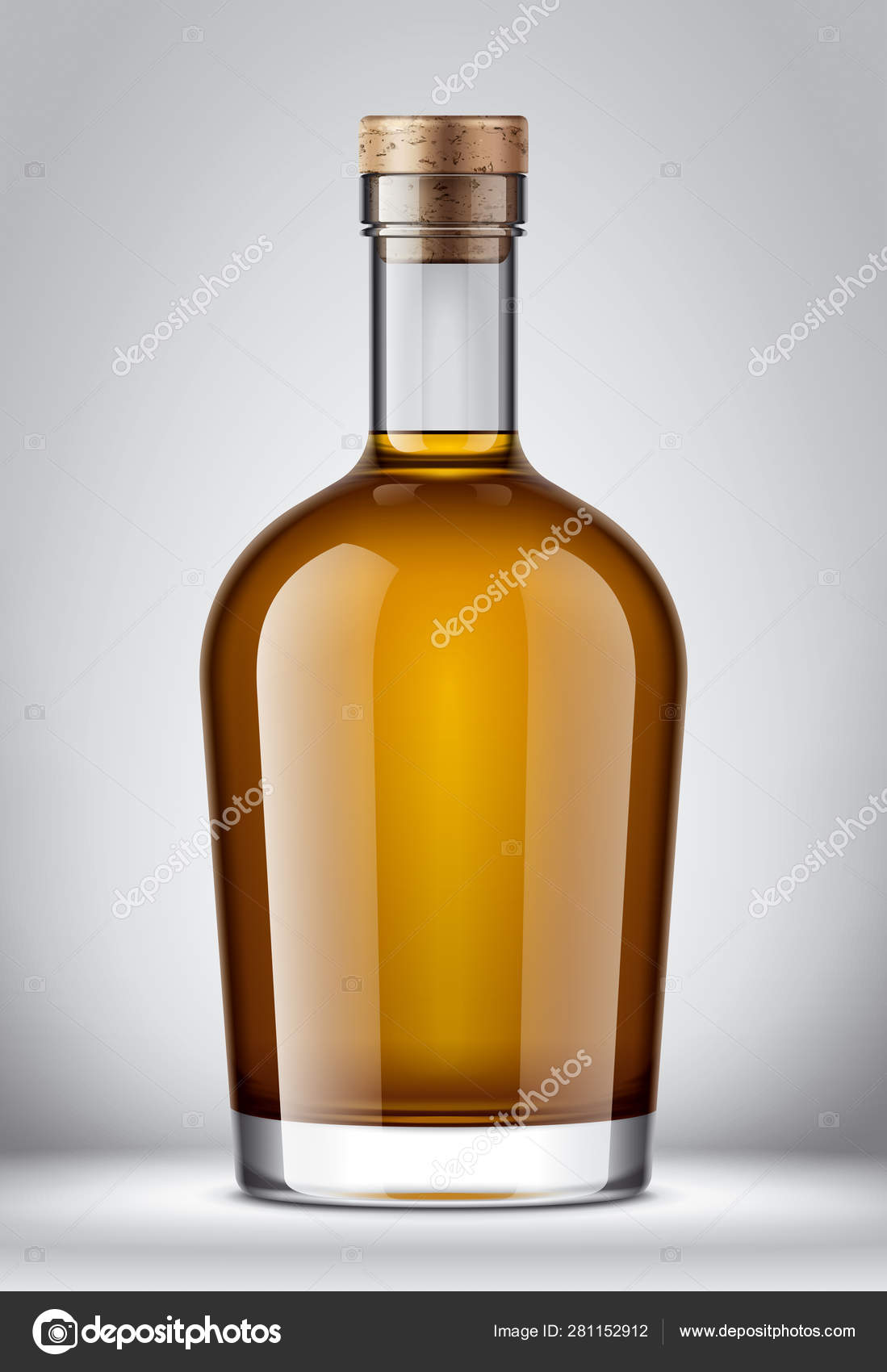 Download Glass Bottle Mockup Cork Version Stock Photo Image By C Eugeniy 281152912