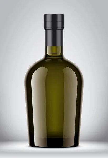 Макет Скляної Пляшки Фольгою Версії — стокове фото