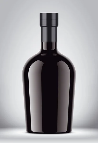 Una Maqueta Botellas Vidrio Con Versión Lámina —  Fotos de Stock