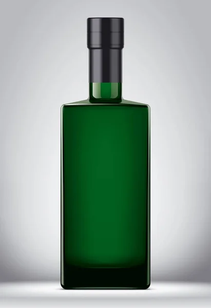 Una Maqueta Botellas Vidrio Con Versión Lámina —  Fotos de Stock