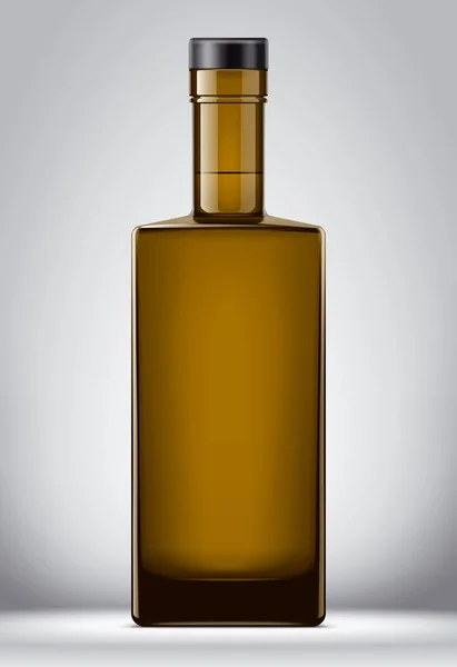 Glas Flaska Mockup Med Cap Version — Stockfoto