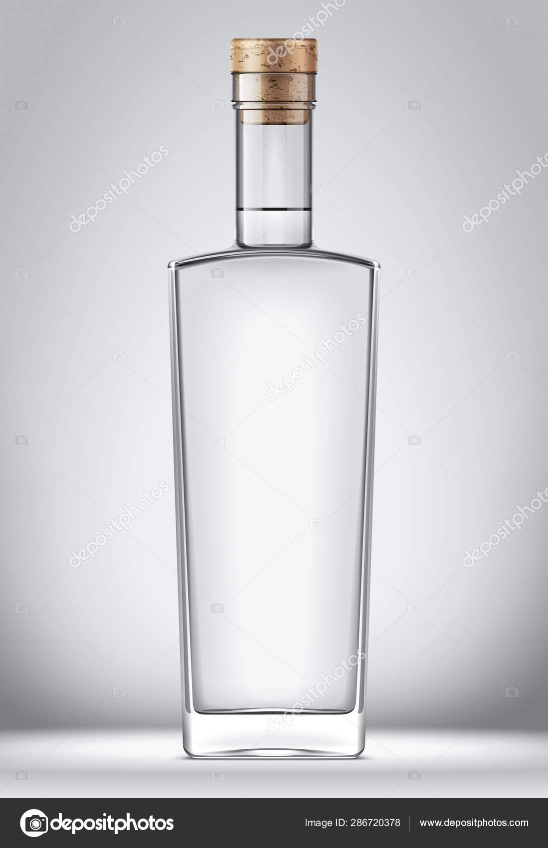 Download Glass Bottles Mockup Cork Version Stock Photo Image By C Eugeniy 286720378