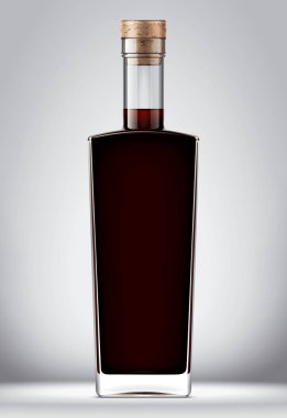 Cam şişeler sahte. Mantar versiyonu ile