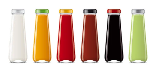 Glass Bottle Juices Other Drinks Rendering — Stock Photo, Image
