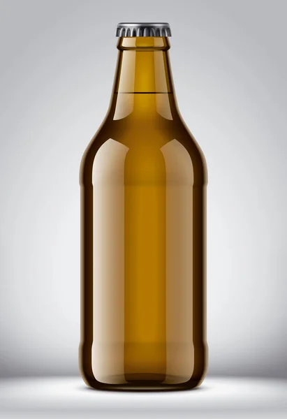 Glass Bottle Mockup Detailed Illustration — Stock Photo, Image