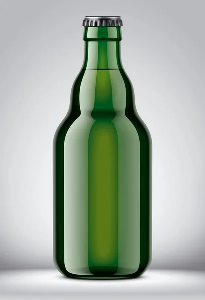 Glass Bottle Mockup Detailed Illustration — Stock Photo, Image