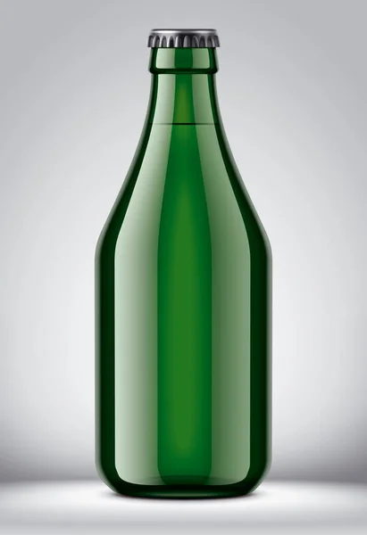 Glazen Fles Mockup Gedetailleerde Illustratie — Stockfoto