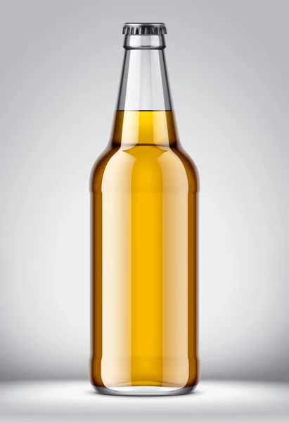 Botella Cerveza Vidrio Mockup —  Fotos de Stock