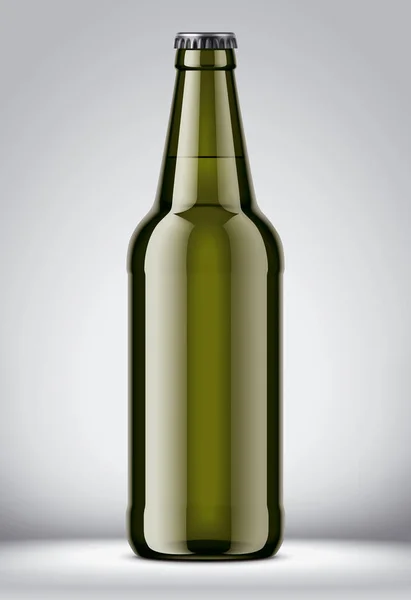 Glass Bottle Mockup Detailed Illustration — Stock Photo, Image