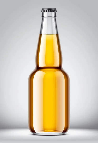 Mockup Garrafa Cerveja Vidro — Fotografia de Stock