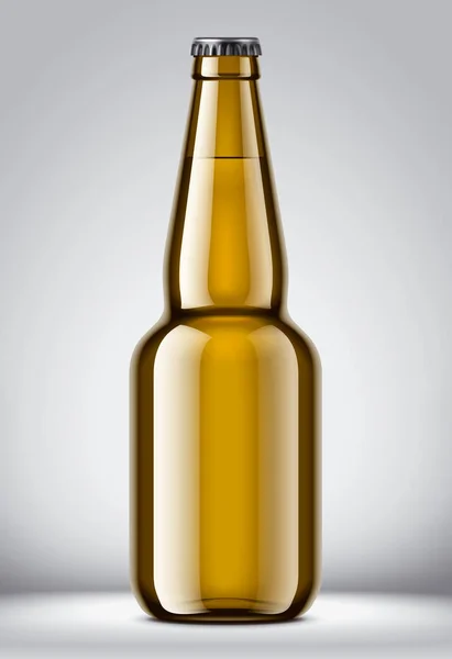 Glass Bottle Mockup Detailed Illustration — Stock Photo, Image