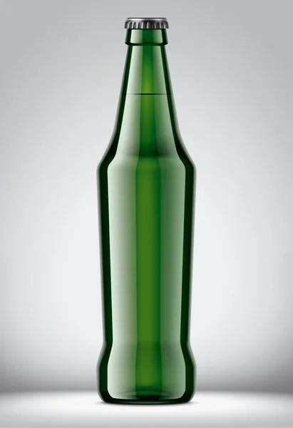 Glazen Fles Mockup Gedetailleerde Illustratie — Stockfoto