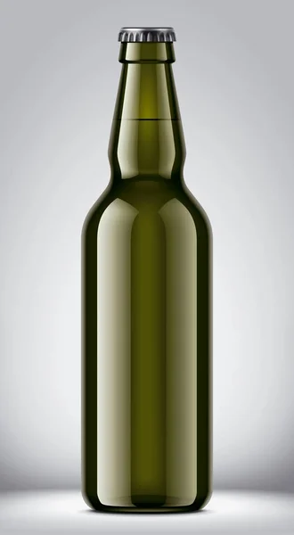 Glazen Fles Mockup Gedetailleerde Illustratie — Stockfoto