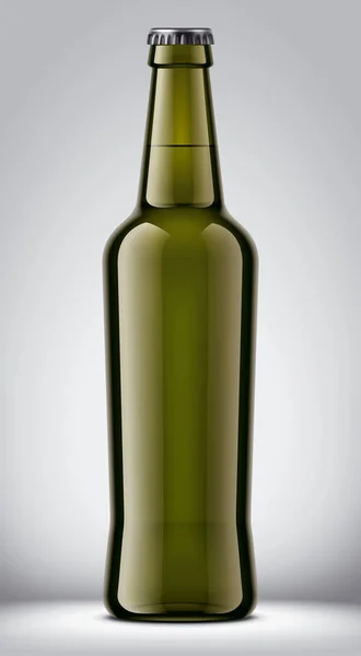 Glazen Fles Mockup Gedetailleerde Illustratie — Stockfoto