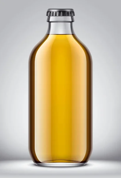 Mockup Garrafa Cerveja Vidro — Fotografia de Stock