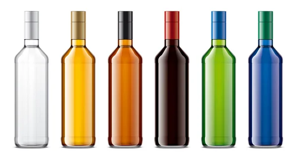 Glass Bottles Mockup Detailed Illustration — Stock Photo, Image