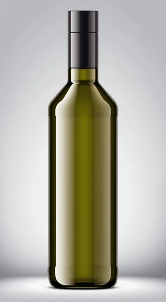 Glazen Fles Mockup Gedetailleerde Illustratie — Stockfoto