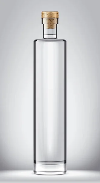 Glasflaschen Attrappe Detaillierte Abbildung — Stockfoto