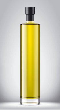 Cam şişe maketi. Folyo versiyonu. 