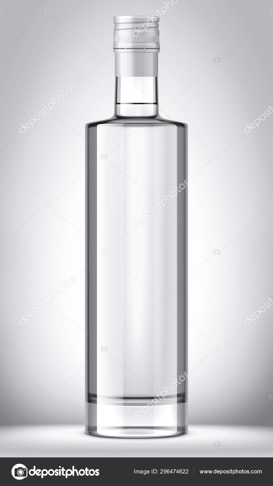 Download Glass Bottle Mockup Detailed Illustration Stock Photo Image By C Eugeniy 296474622