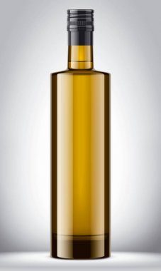 Cam şişe mockup. Detaylı çizim