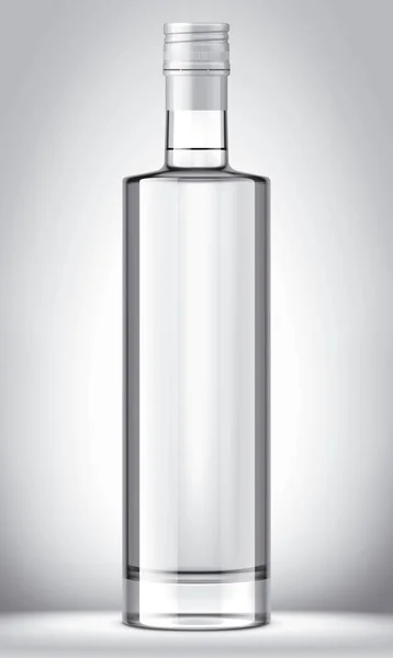 Cam şişe mockup. Detaylı çizim