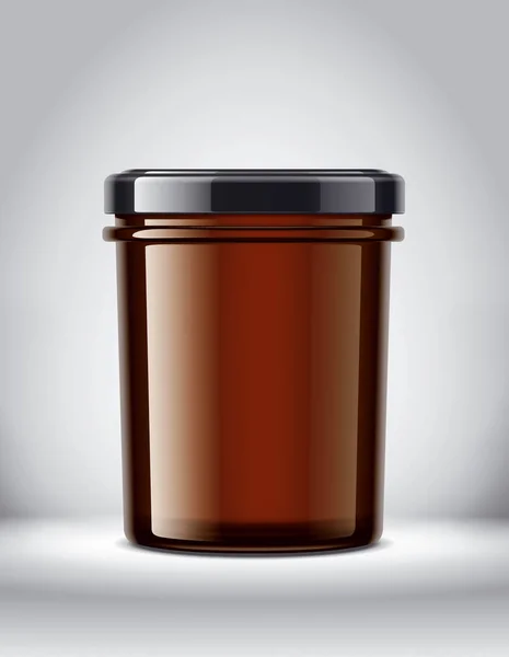 Скляний Jar Mockup Тлі — стокове фото