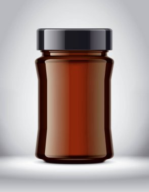 Arkaplanda Cam Kavanoz Model. 