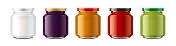 Set Glass Jar Mockup — Stock Photo, Image