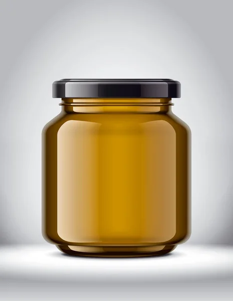 Glass Jar Mockup Bakgrund — Stockfoto