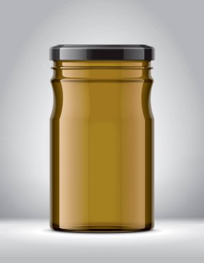 Arkaplanda Cam Kavanoz Model. 