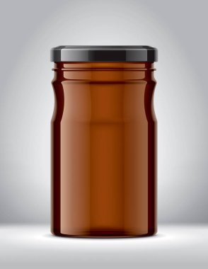 Arkaplanda Cam Kavanoz Model. 