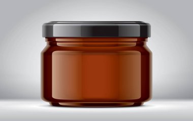 Arkaplanda Cam Kavanoz Model. 