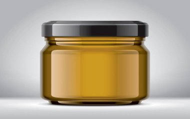 Arkaplanda Cam Kavanoz Model. 